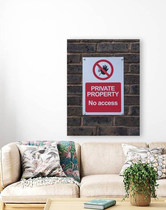 Private property sign board  by Assaf Frank