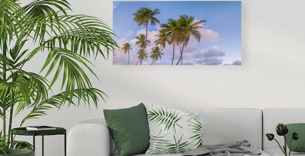 Tropical Palms Evening Reproduction