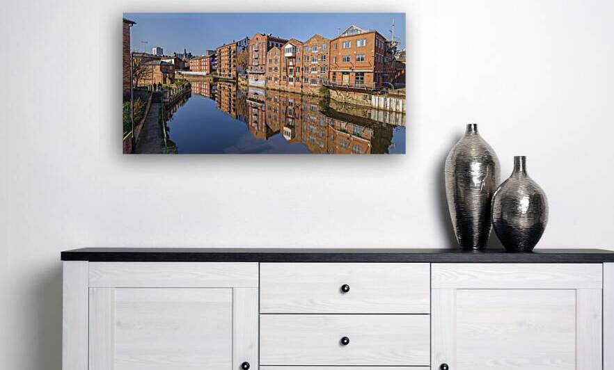 Canal reflections Leeds by Assaf Frank