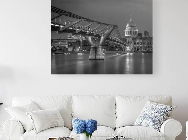 The Millennium bridge and St Pauls  by Assaf Frank
