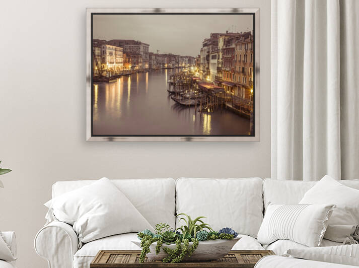 The Grand canal at dusk, Venice, Italy by Assaf Frank
