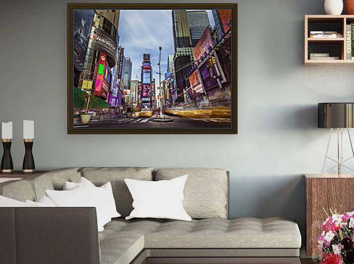 Traffic signal on broadway Times Square,  Manhattan, New York City by Assaf Frank