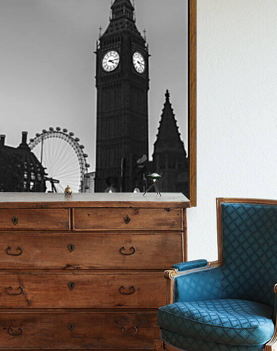 View of Big Ben from street, London, UK by Assaf Frank