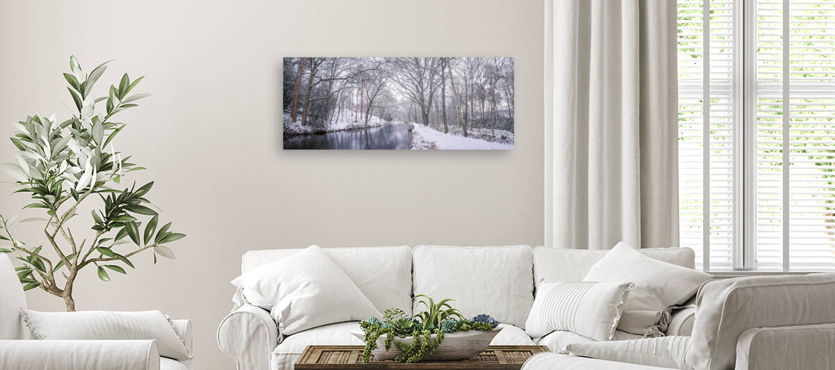 Snowy Canal by Assaf Frank