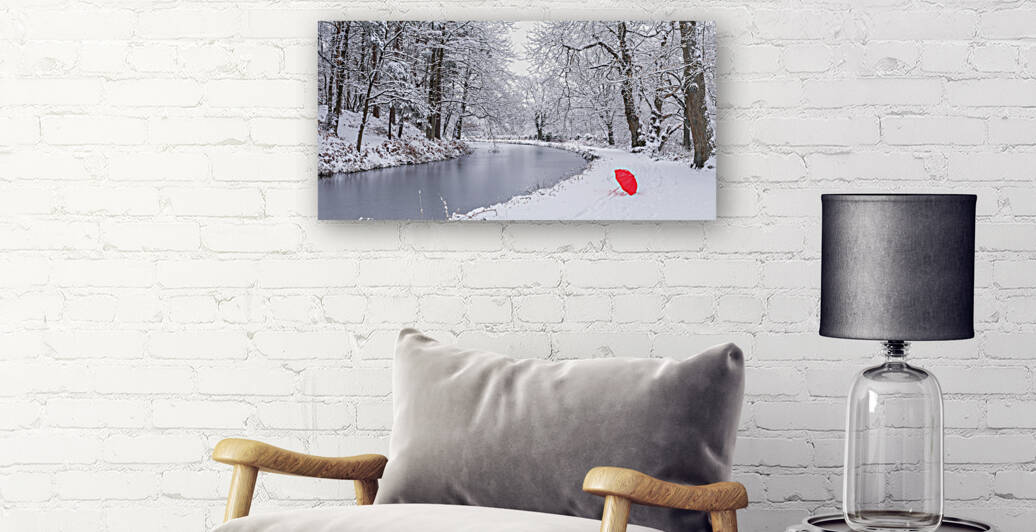 Snowy Canal by Assaf Frank