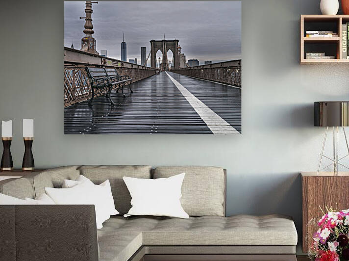 Brooklyn Bridge Walkway by Assaf Frank