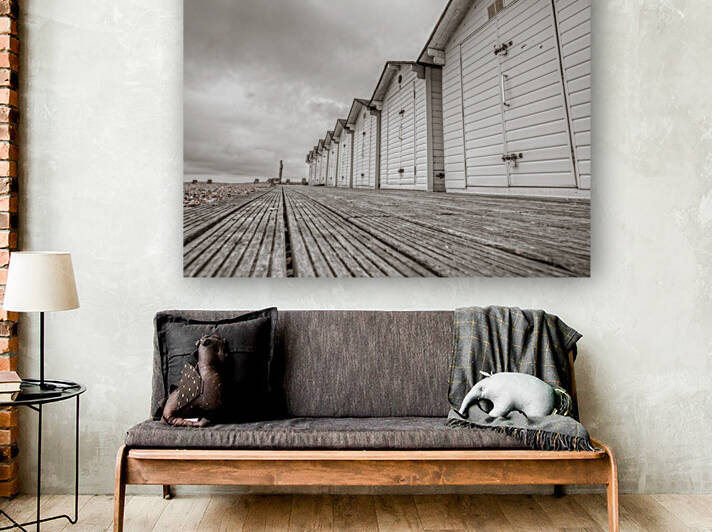 Eastbourne beach huts by Assaf Frank