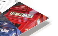 Multi-Coloured Telephone Boxes HD Metal print