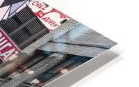 Advertisements on Buildings HD Metal print