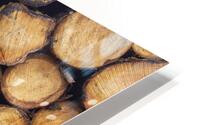 Wood logs HD Metal print