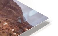Lake surrounded by mountains HD Metal print