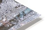Snowy Canal HD Metal print