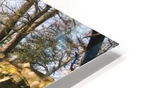 Waterfall at winter HD Metal print