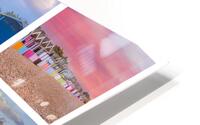 Beach huts collage HD Metal print