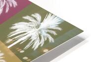 Colourful Palms HD Metal print