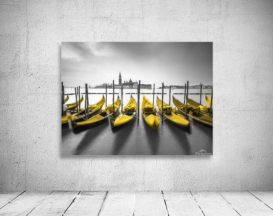 Gondolas in Canal Wall Preview