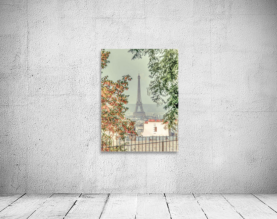 Eiffel Tower Through Trees Wall Preview
