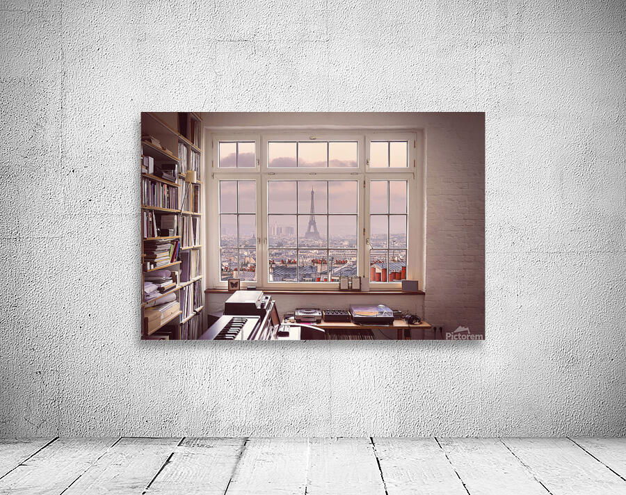 Eiffel Tower from a Window  Wall Preview
