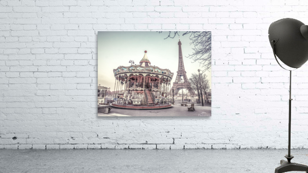 Carousel and Eiffel Tower Wall Preview