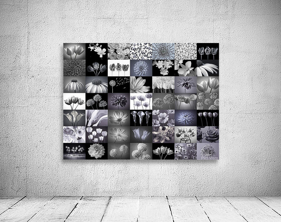 Flower Collage Wall Preview