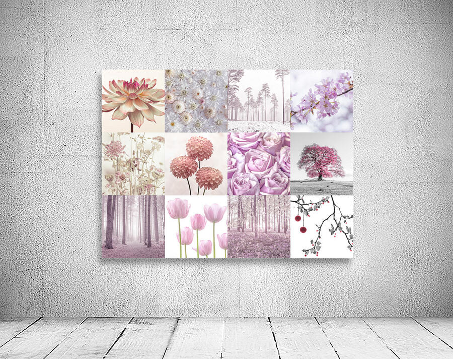 Pink Flora Set Wall Preview