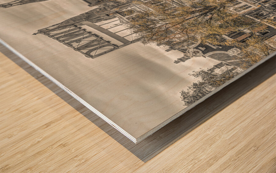 Amsterdam waterfront Wood print