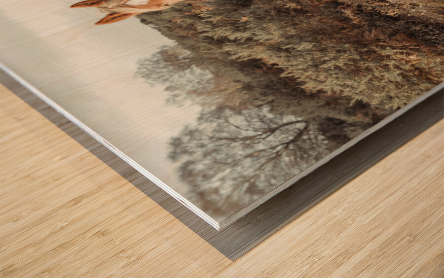 Graceful Wanderer Wood print