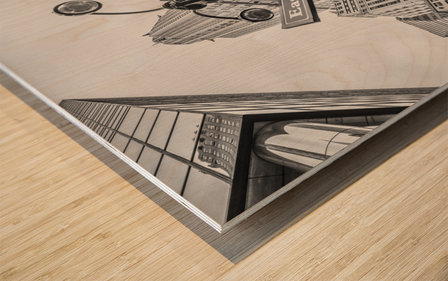 Chrysler Building in New York city Wood print