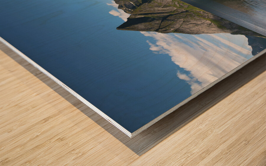 Fishing huts Wood print