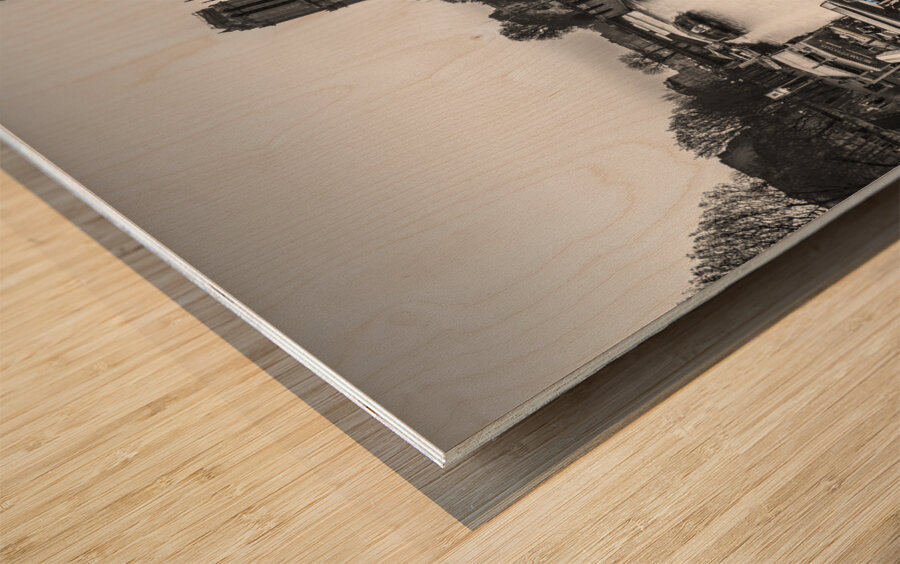 Pont des Arts bridge Wood print