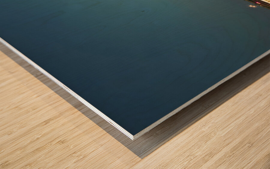 London skyline Wood print