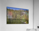 Bench Lake Reflection Acrylic Print