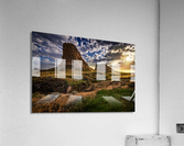 Sunset at Courthouse & Jail Rocks Acrylic Print
