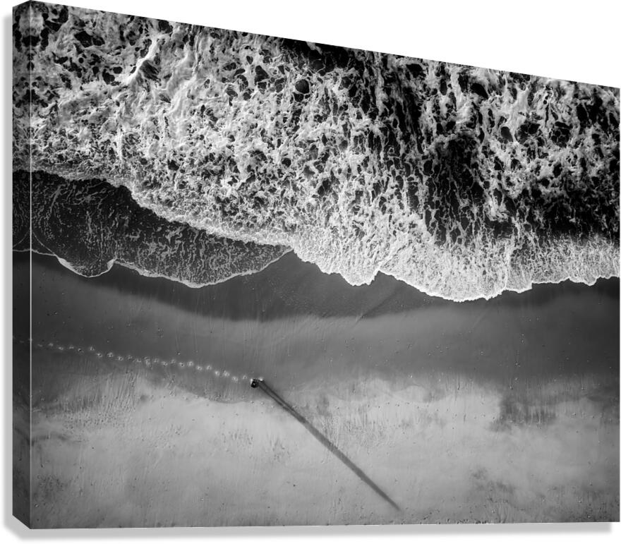 Walking on the Beach Canvas Print