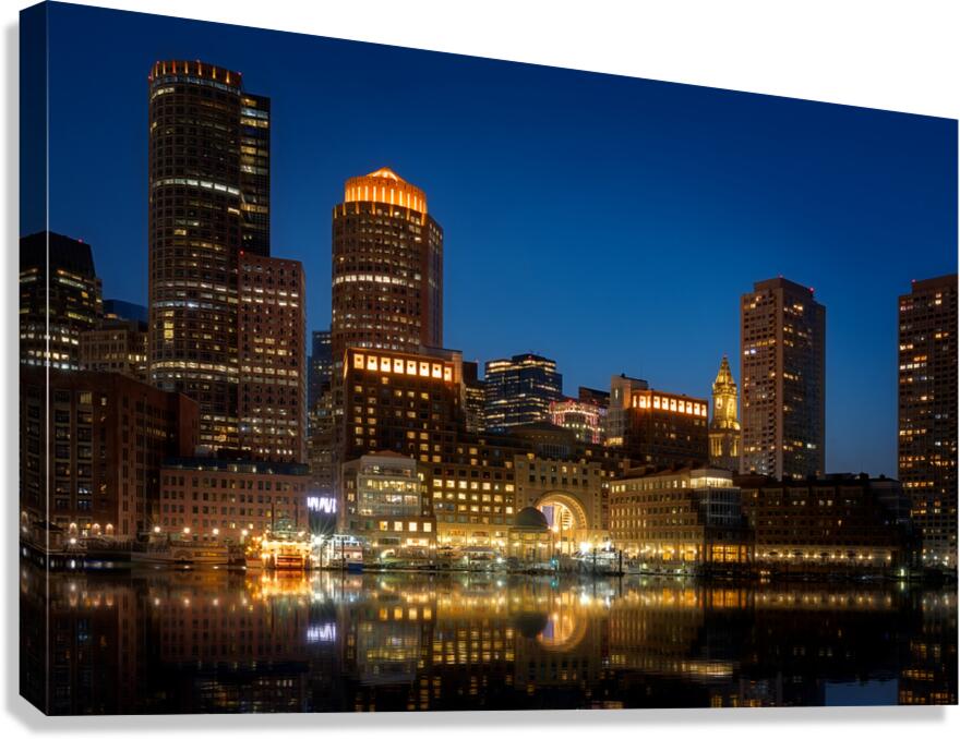 Twilight at Fan Pier Boston Canvas Print