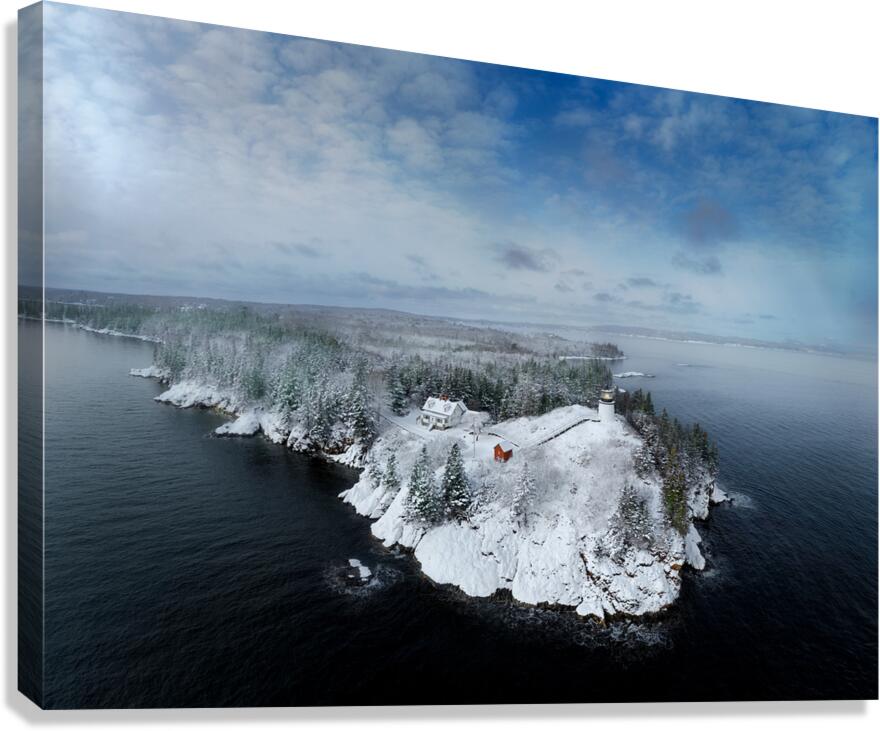Winter Morning at Owls Head Canvas Print