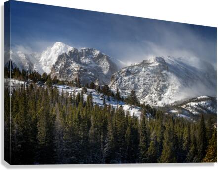 Spindrifts in the Rockies Canvas Print