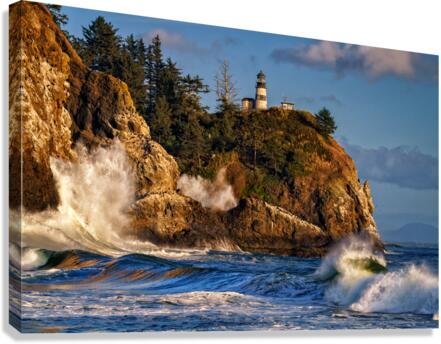Rising Tide at Cape Disappointment Canvas Print
