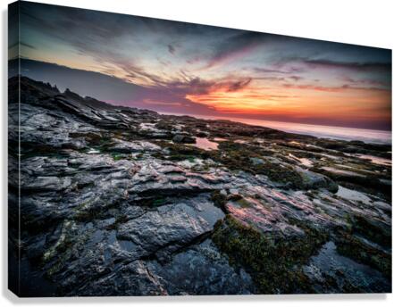 Low Tide at Two Lights Canvas Print
