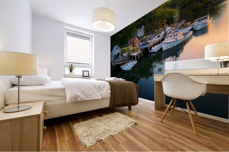 Dawn in Back Cove Mural print