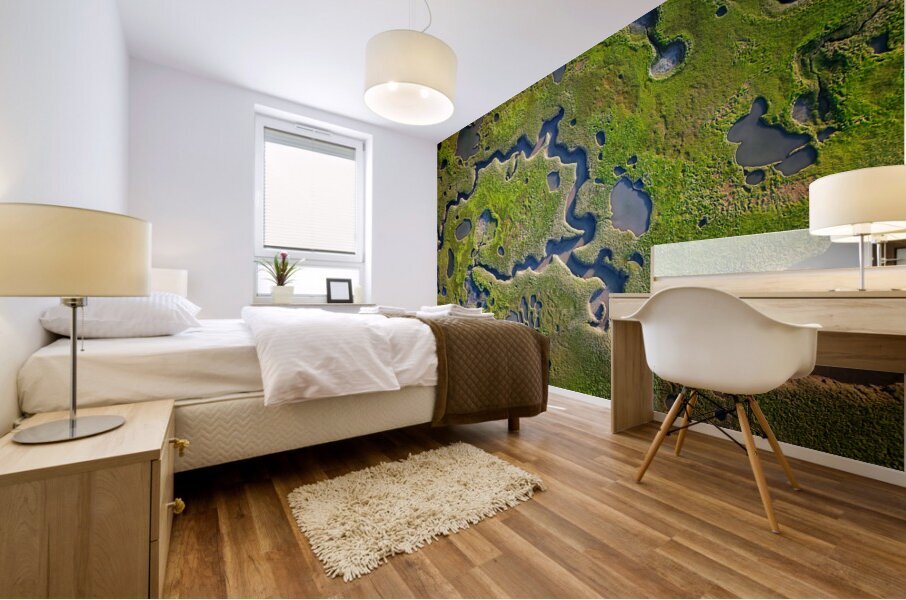 Salt Marsh Abstract Mural print
