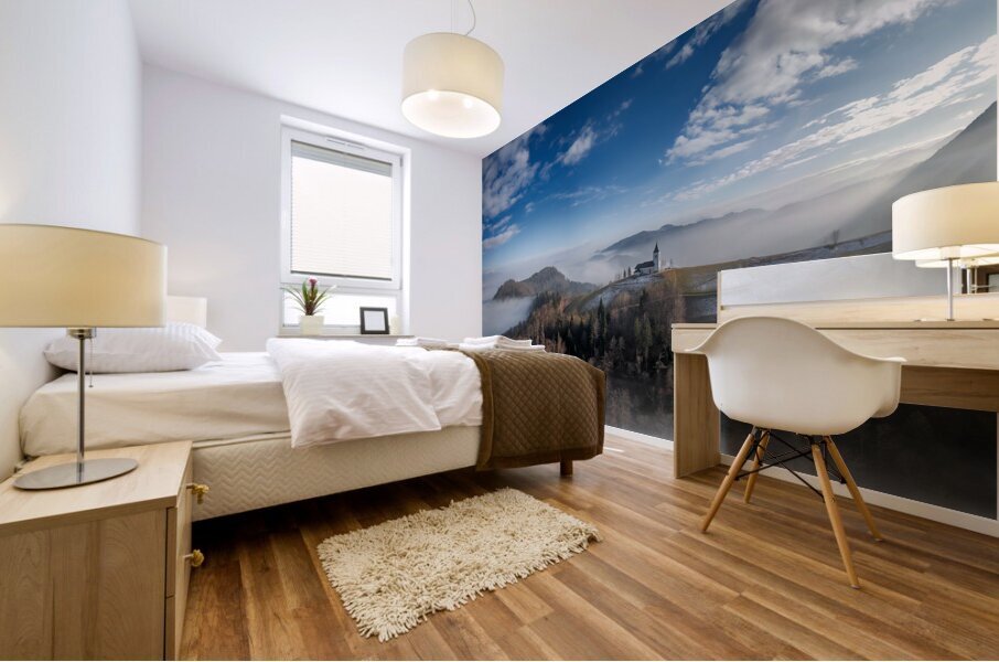 Sanctuary in the Clouds Mural print