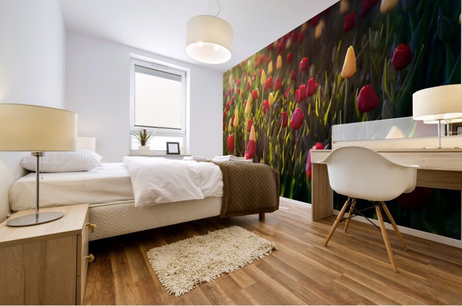 Crimson & Gold Mural print