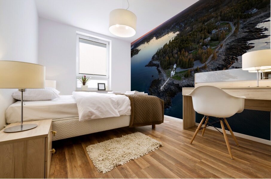 First Light at Marshall Point Mural print
