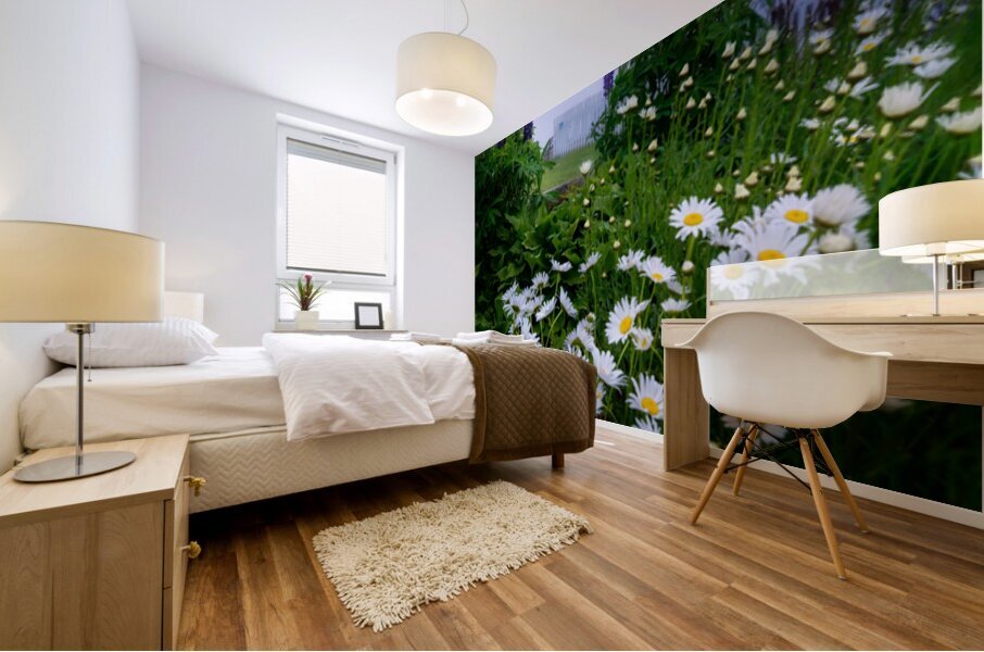 Colorful & Grey Mural print