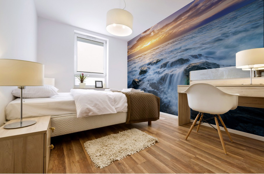 Cascading Sunrise Mural print