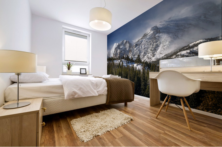 Spindrifts in the Rockies Mural print