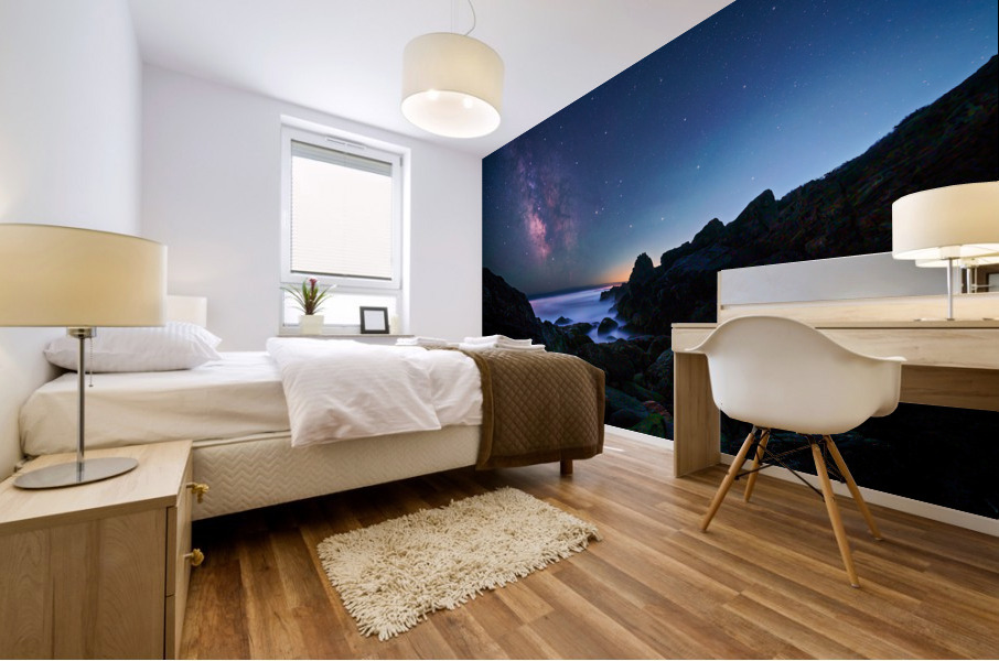 Starry Night on Bailey Island Mural print