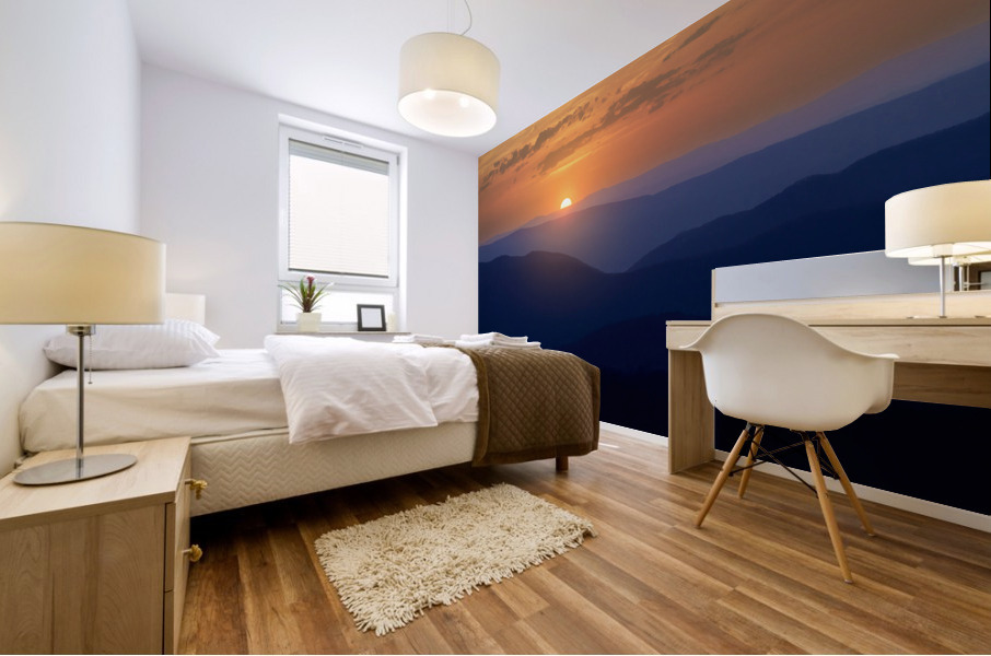 Blue Ridge Sunset Mural print