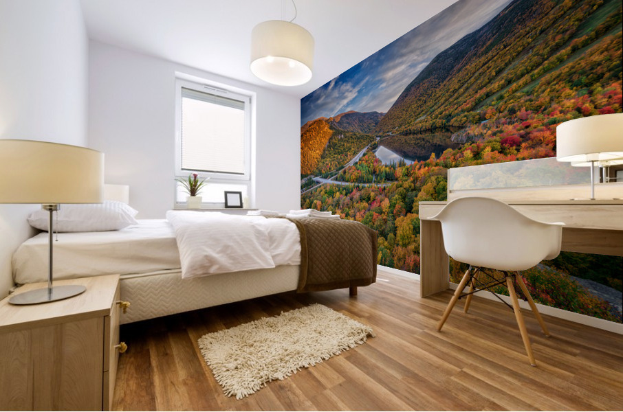 Sunset at Artists Bluff Mural print